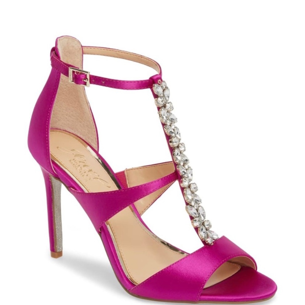 Badgley Mischka fuchsia Mica shoes
